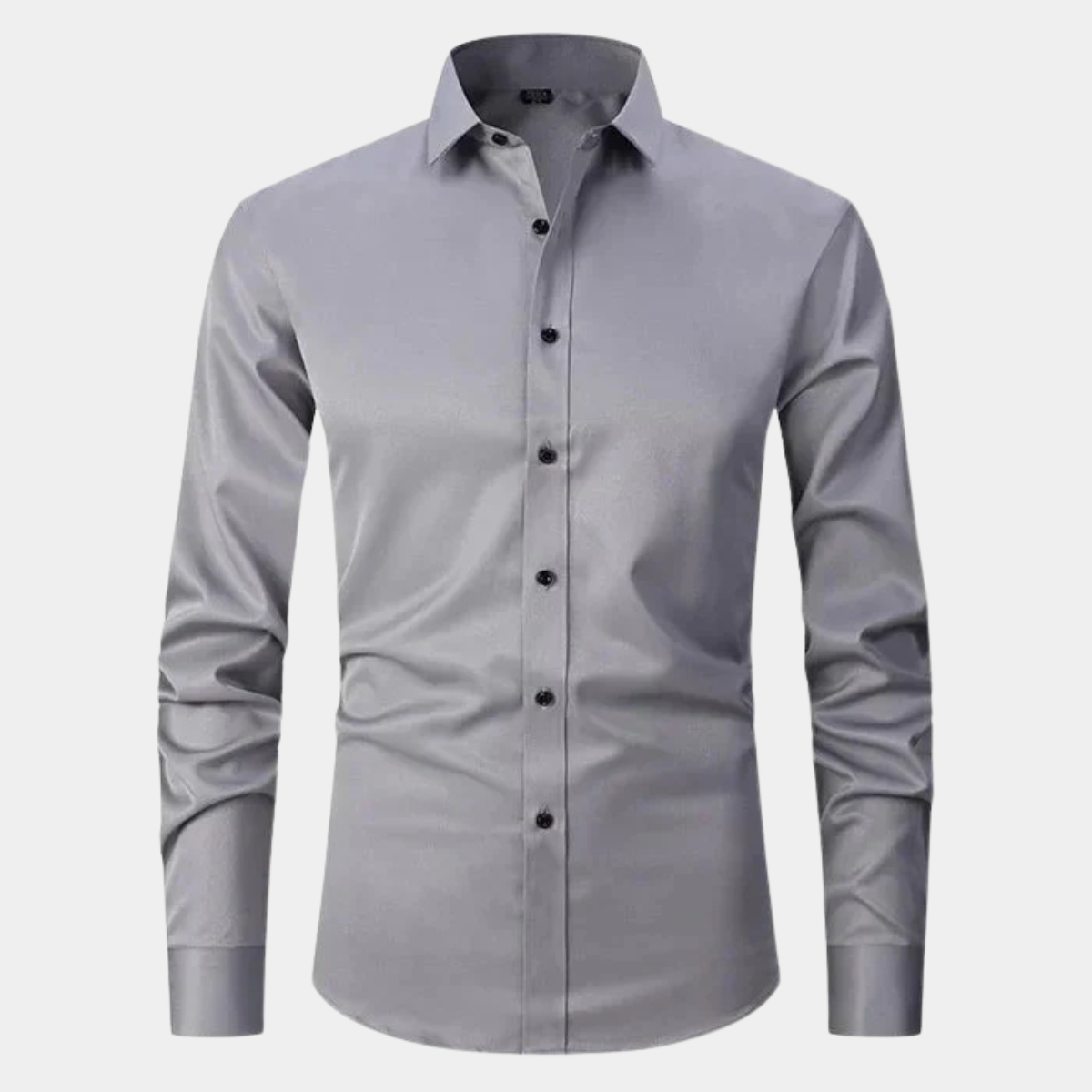 Slim Fit Stretch Dress Shirt for Men