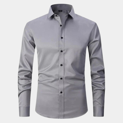 Slim Fit Stretch Dress Shirt for Men