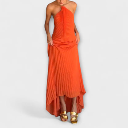 Elegant Ruffled Neck Dress for Any Event