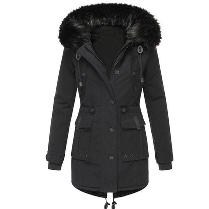 Warm Hooded Parka Coat for Women
