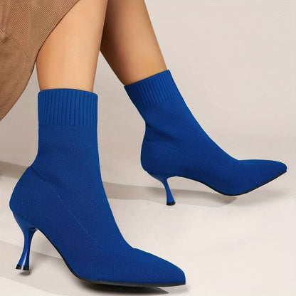 Women's Pointed Toe Ankle Boots - Slim High Heel