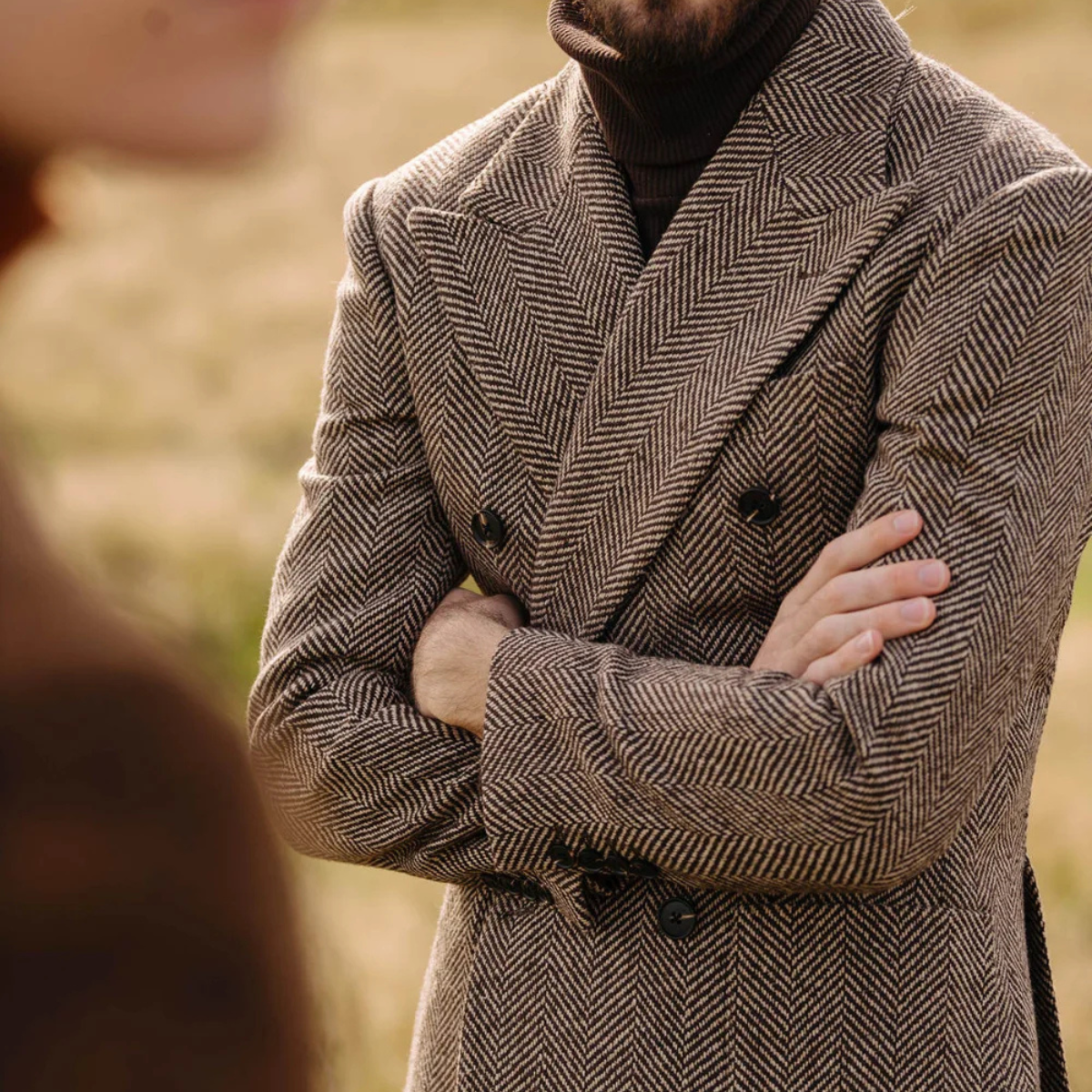 Classic Men's Tweed Blazer and Trousers Set