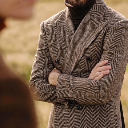 Classic Men's Tweed Blazer and Trousers Set