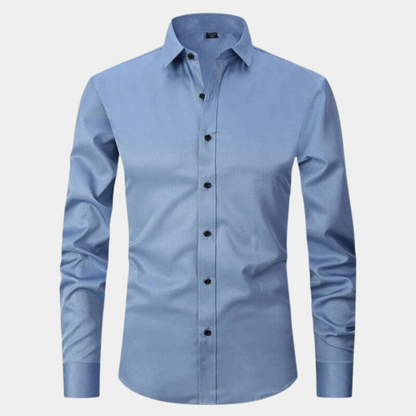 Slim Fit Stretch Dress Shirt for Men