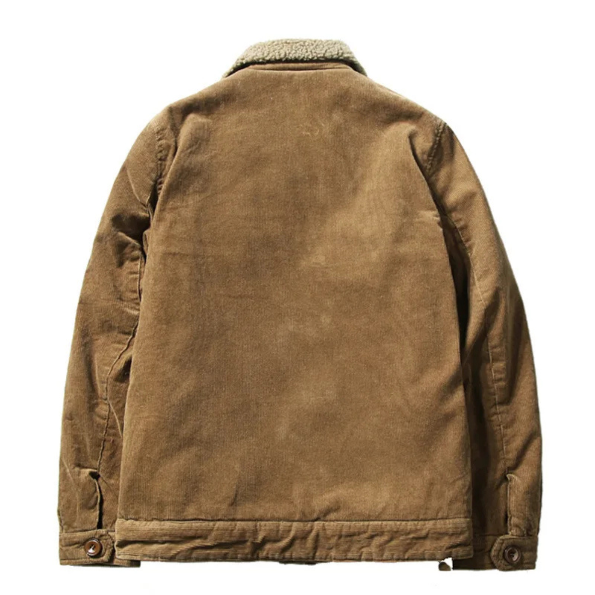 Rustic Mens Corduroy Button Down Winter Jacket