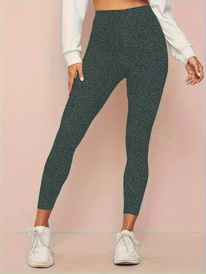Fashionable Animal Print High Waist Leggings