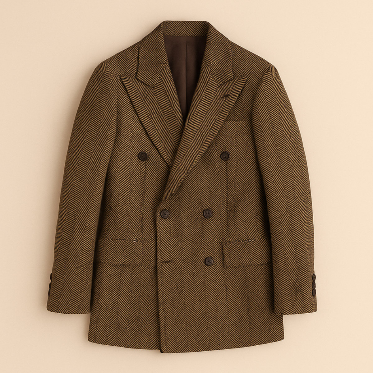 Classic Men's Tweed Blazer and Trousers Set - Nocini