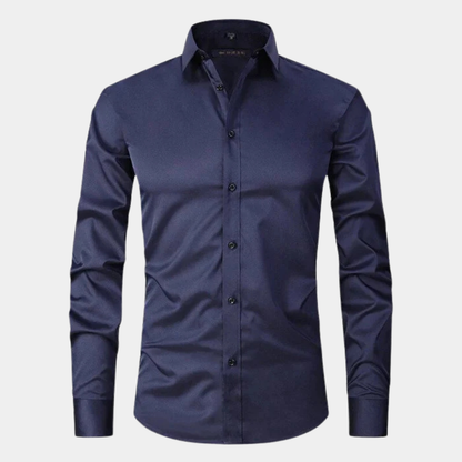 Slim Fit Stretch Dress Shirt for Men
