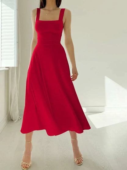 Women's Casual Sleeveless Midi Dress