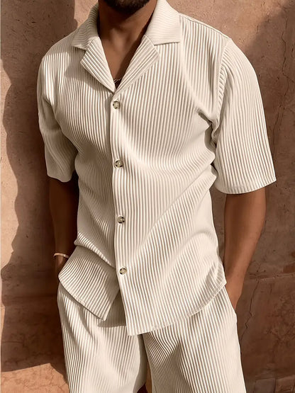 Relaxed Linen Beachwear Outfit Set