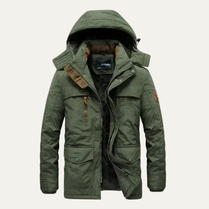 Waterproof Mens Parka Coat with Multiple Pockets - Nocini