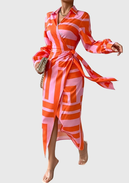 Stylish Floral Wrap Dress for Women - Nocini