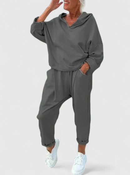 Cozy Fleece Hoodie Outfit Set