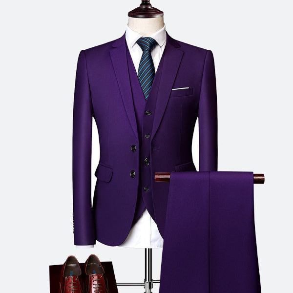 Stylish 3 Piece Slim Fit Suit for Men