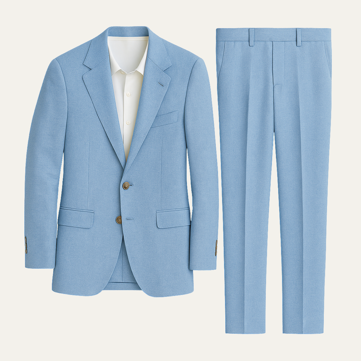 Classic Linen Business Suit