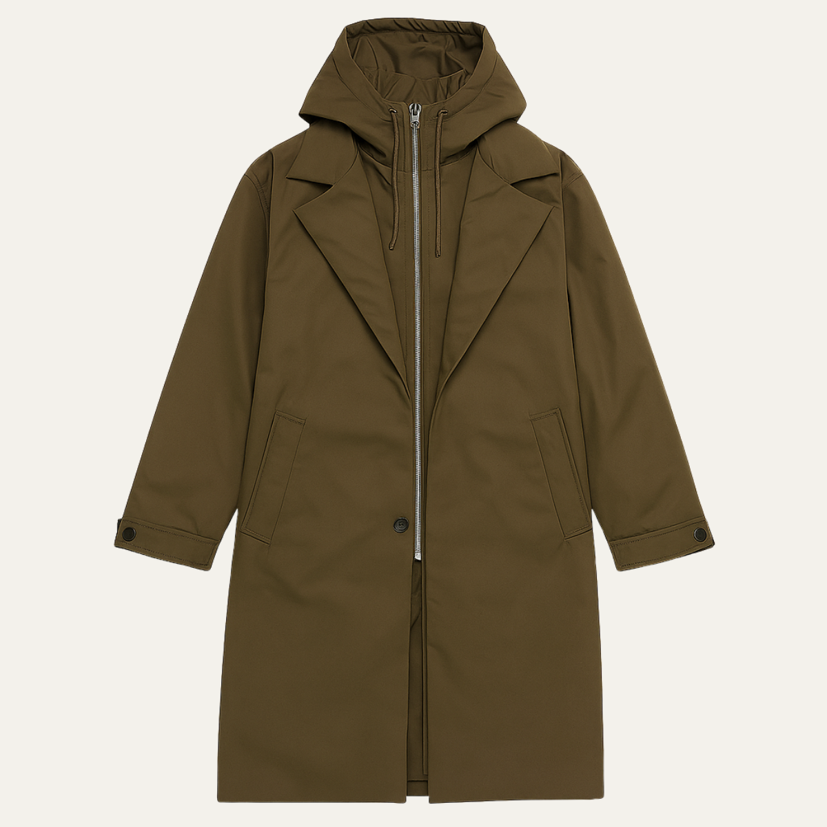 Waterproof Mens Insulated Long Parka Jacket - Nocini