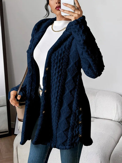 Soft Cozy Hooded Cardigan Sweater