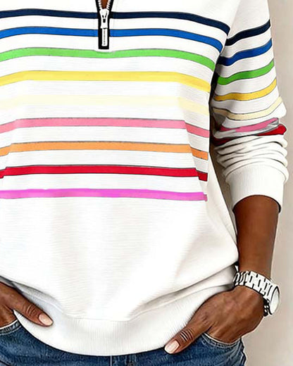 Classic Fit Women's Ribbed Sweatshirt