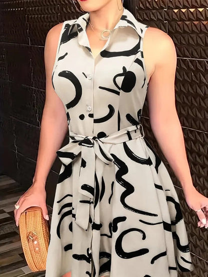 Women's Casual A-Line Dress Animal Print