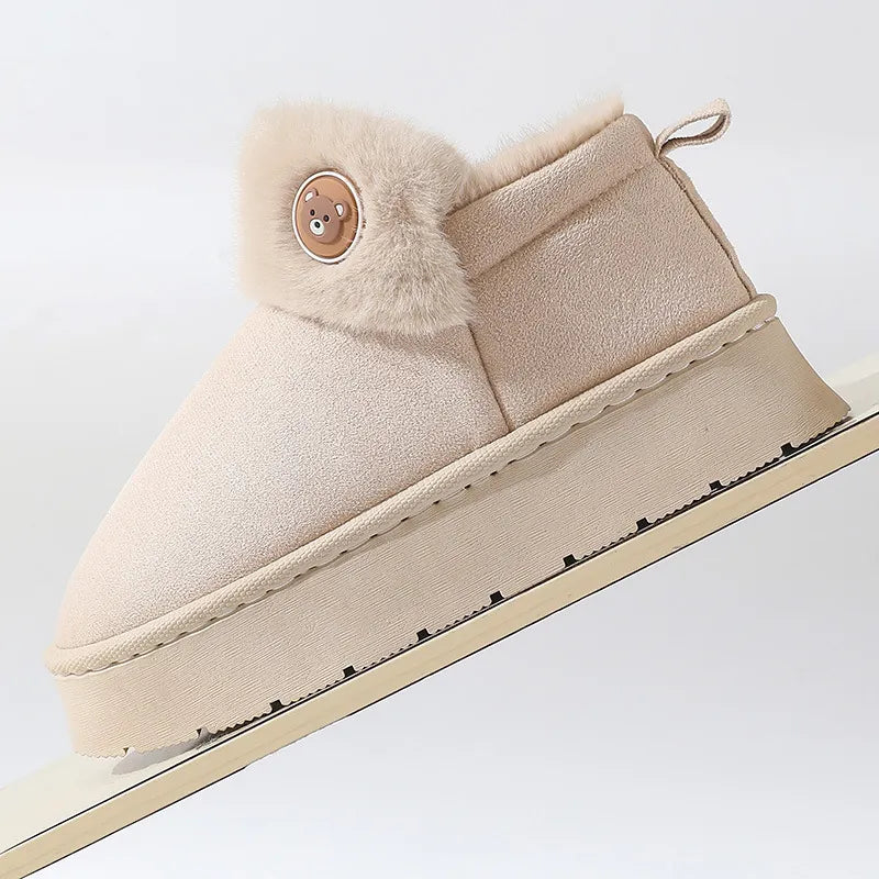 Cozy Fur Lined Slipper Boots