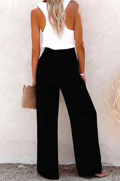 Relaxed Fit High Waist Pants