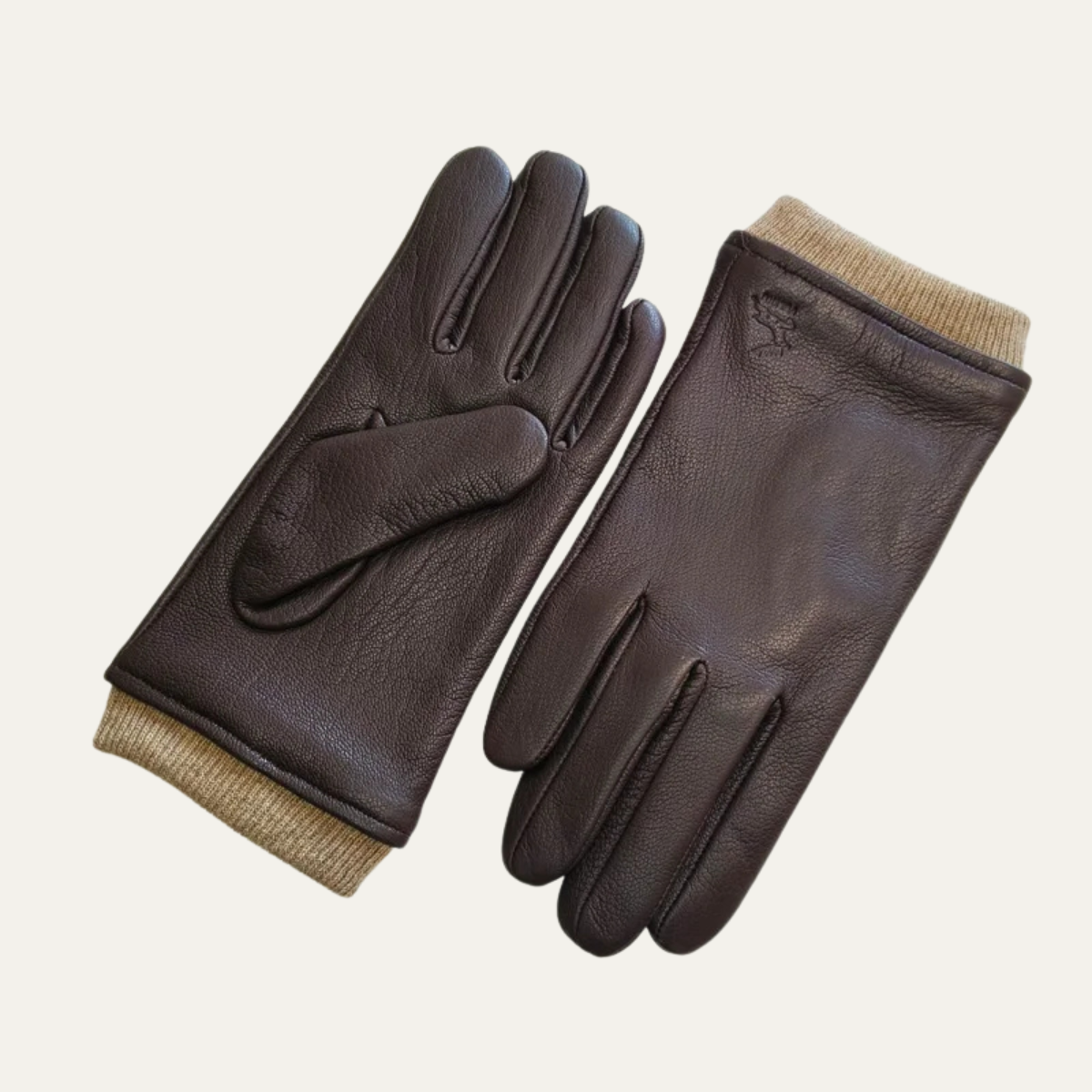 Warm Men's Knit Winter Gloves - Nocini