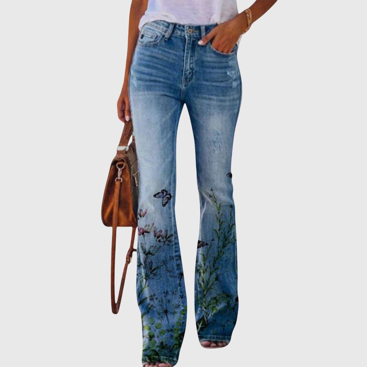 Floral Print Casual Pants