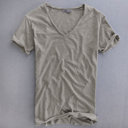 Men's Classic V-Neck Tee Shirt - Nocini