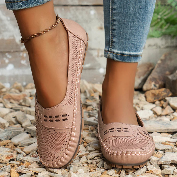 Comfy Women's Round Toe Slip On Loafers