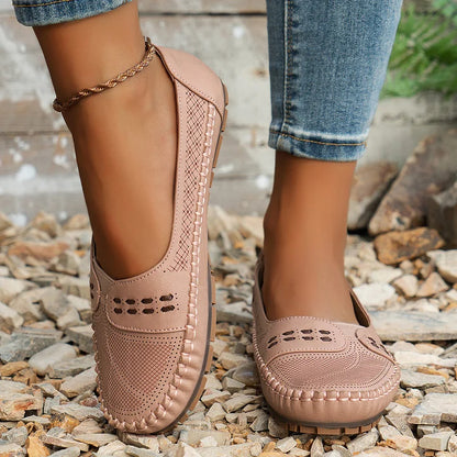 Comfy Women's Round Toe Slip On Loafers