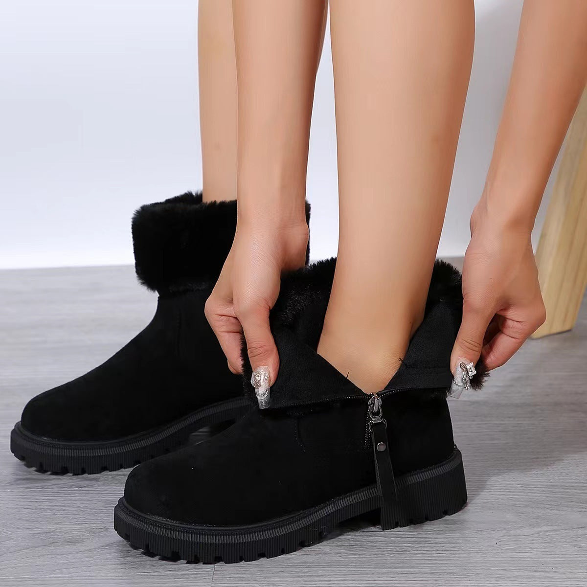 Ladies Warm Knee High Boots