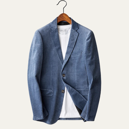 Classic Mens Cotton Blazer Jacket
