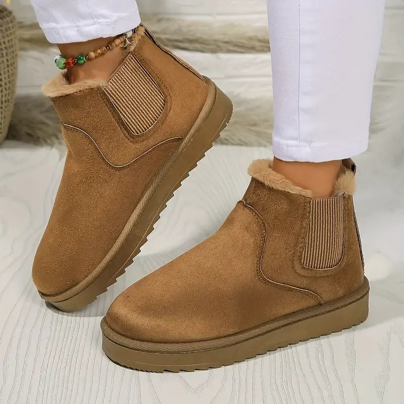 Classic Ankle Short Leather Boots - Olytrend