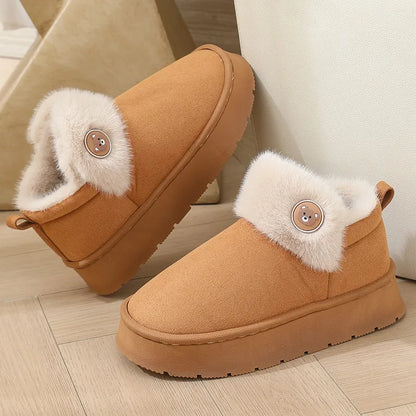 Cozy Fur Lined Slipper Boots