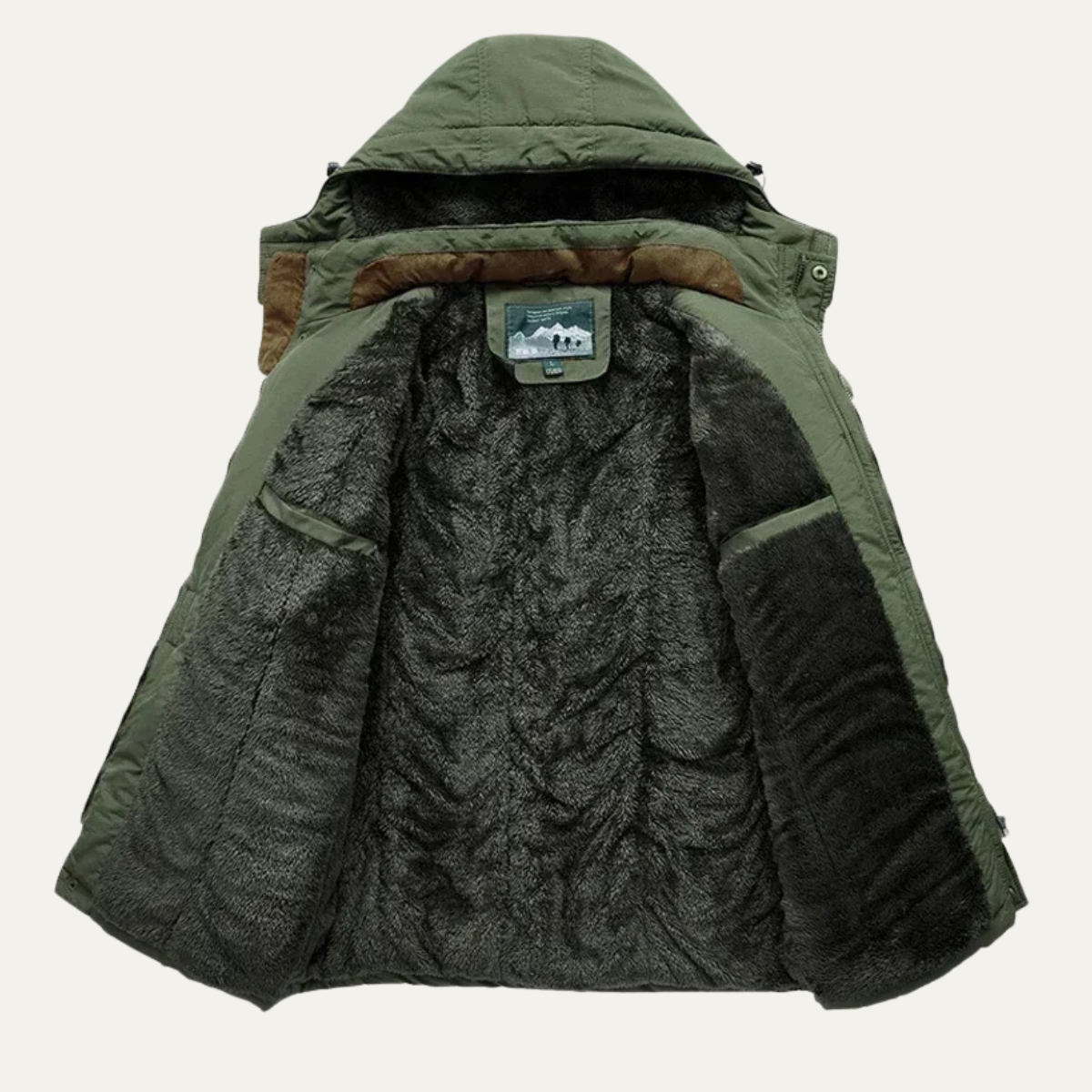 Waterproof Mens Parka Coat with Multiple Pockets