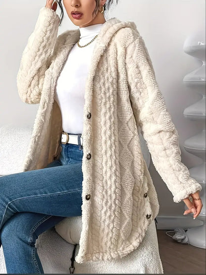 Soft Cozy Hooded Cardigan Sweater