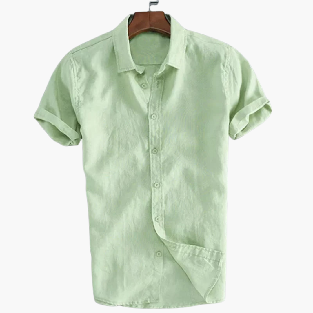 Relaxed Fit Mens Short Sleeve Shirt