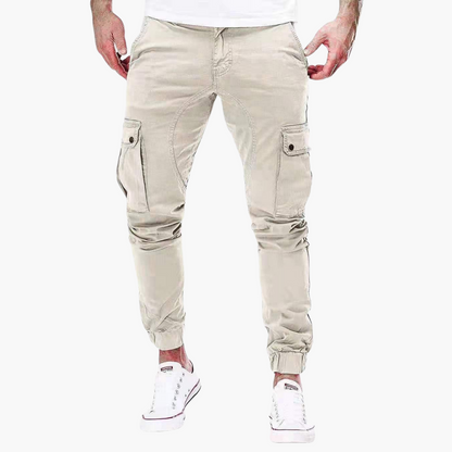 Relaxed Fit Work Pants with Large Side Pockets