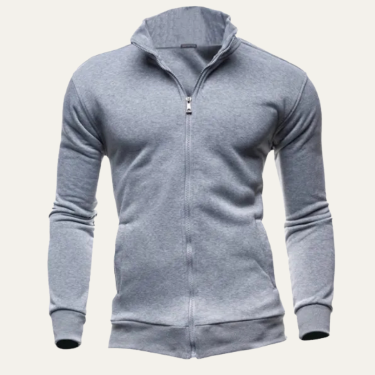 Slim Fit Men's Water Resistant Zip Up Jacket