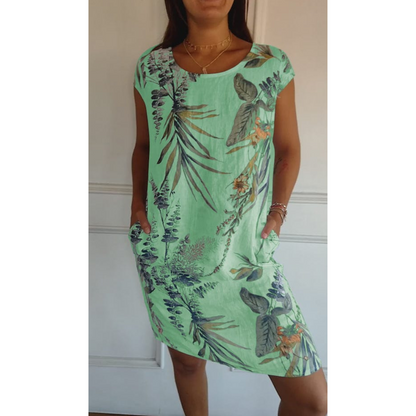 Relaxed Fit Crew Neck Dress