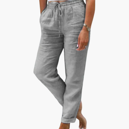 Lightweight Women's Pants with Elastic Waist