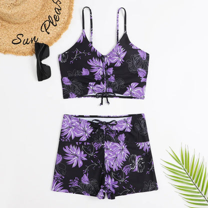 Women's High Waist Bikini Set with Comfortable Top