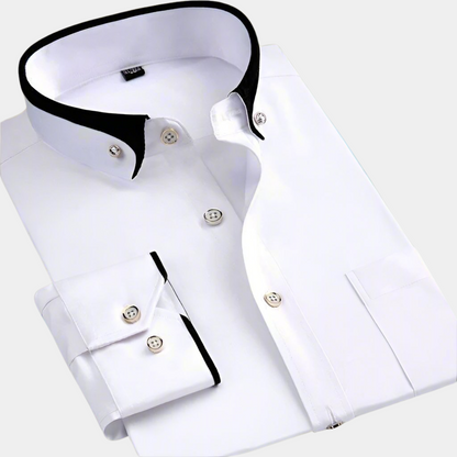 Classic Men's Long Sleeve Dress Shirt