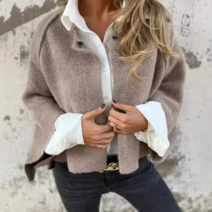 Luxurious Wool Overcoat with Classic Style