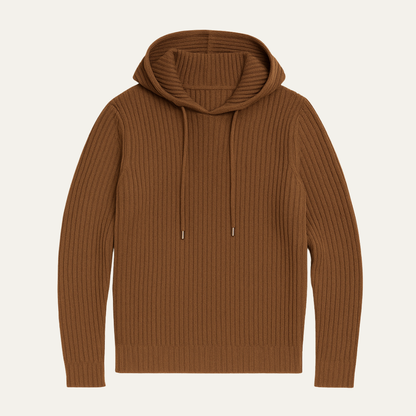 Slim Fit Men's Ribbed Hoodie Sweatshirt - Nocini