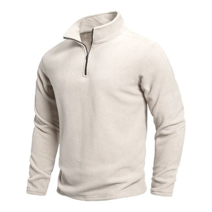 Warm Mens Merino Wool Quarter Zip Sweater