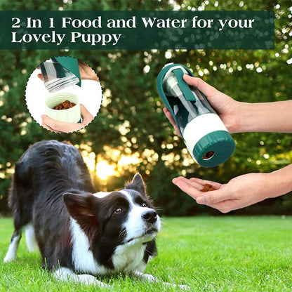 Collapsible Dog Travel Bowl and Water Bottle Set