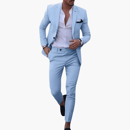 Classic 2 Piece Suit with Blazer and Trousers