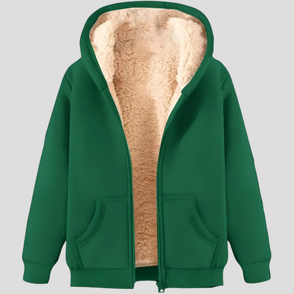 Cozy Men's Thermal Fleece Hooded Jacket