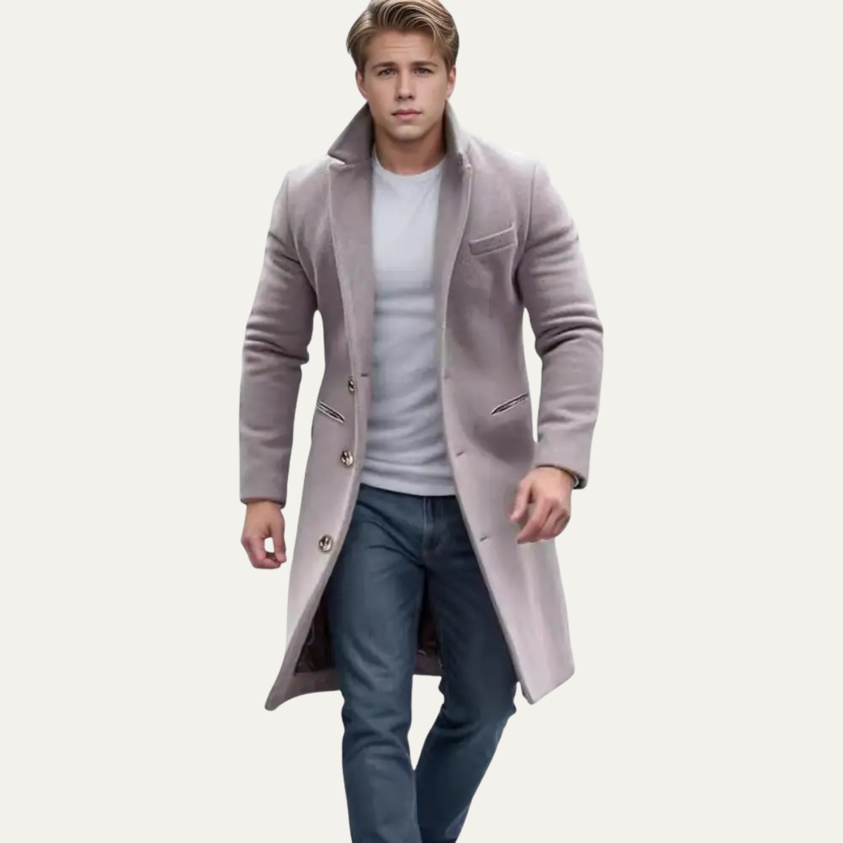 Classic Men's Wool Coat